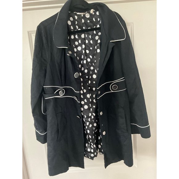 Women's Apt 9 Black and White Jacket Size XL - Picture 2 of 9